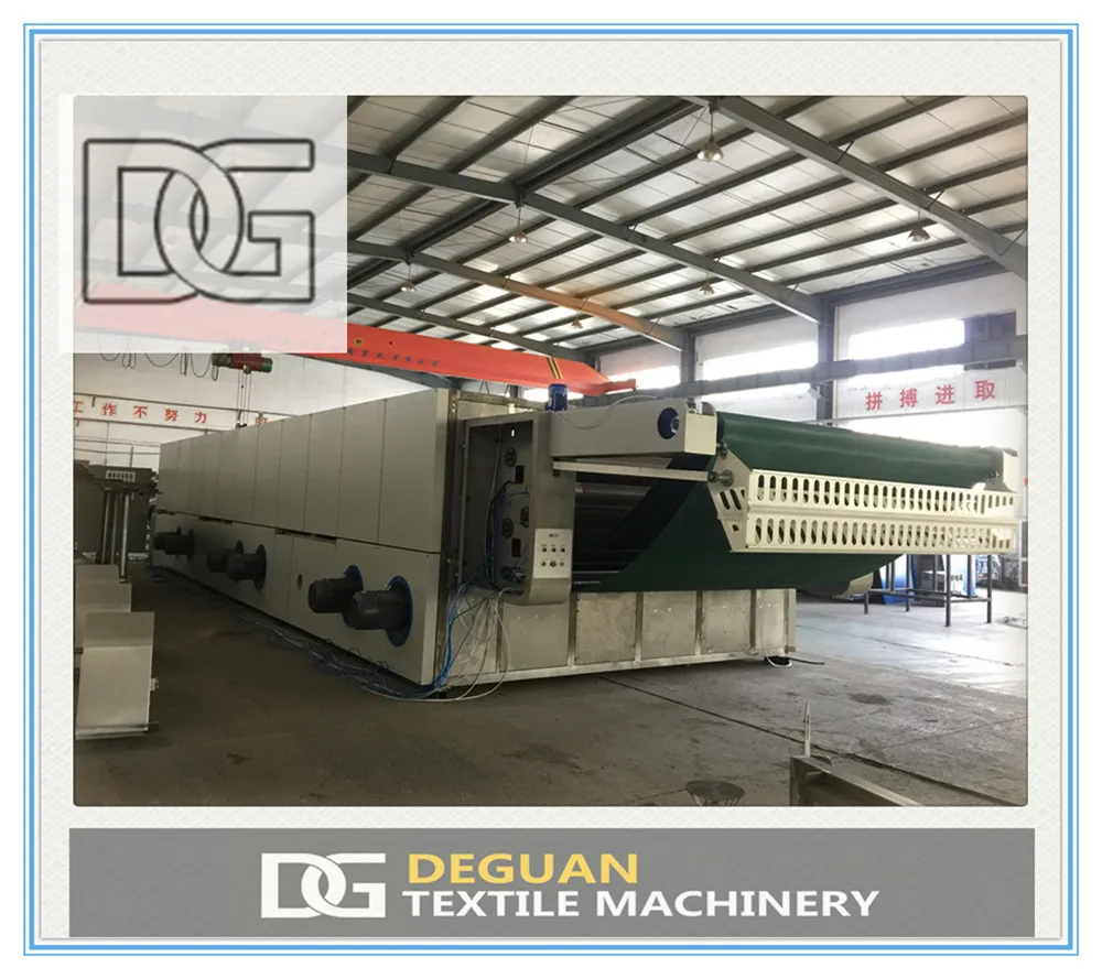 Deguan Textile Finishing Machinery Relax Dryer used for drying cylinder and open-width fabric with three-layer belt