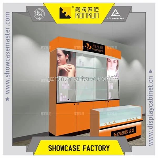 china cosmetic kiosk manufacturer ,cosmetic showcase for lady