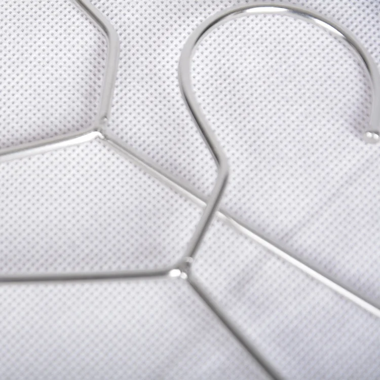 Clothes Hangers Heavy Duty Stainless Steel Hangers with Non Slip Grooves, Ultra Thin Metal Hangers