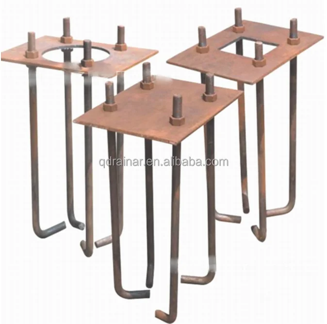 steel structure Construction foundation Connect L shape anchor bolts