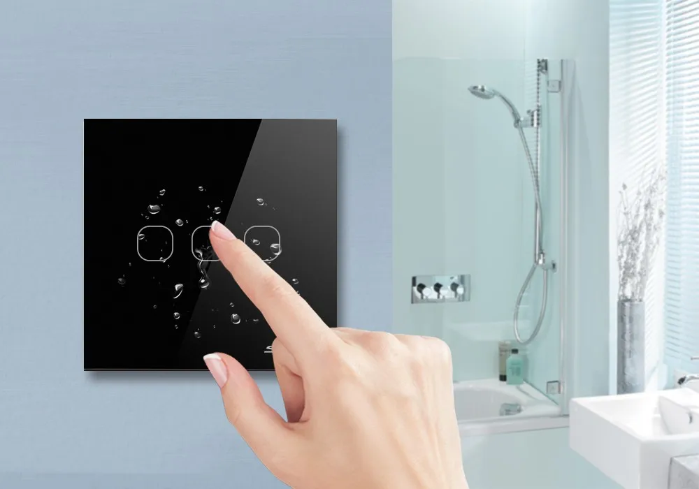 Sesoo Light Interruptor European Standard Wall Socket Smart Wifi Automated Glass Touch Backlight Wall Switch