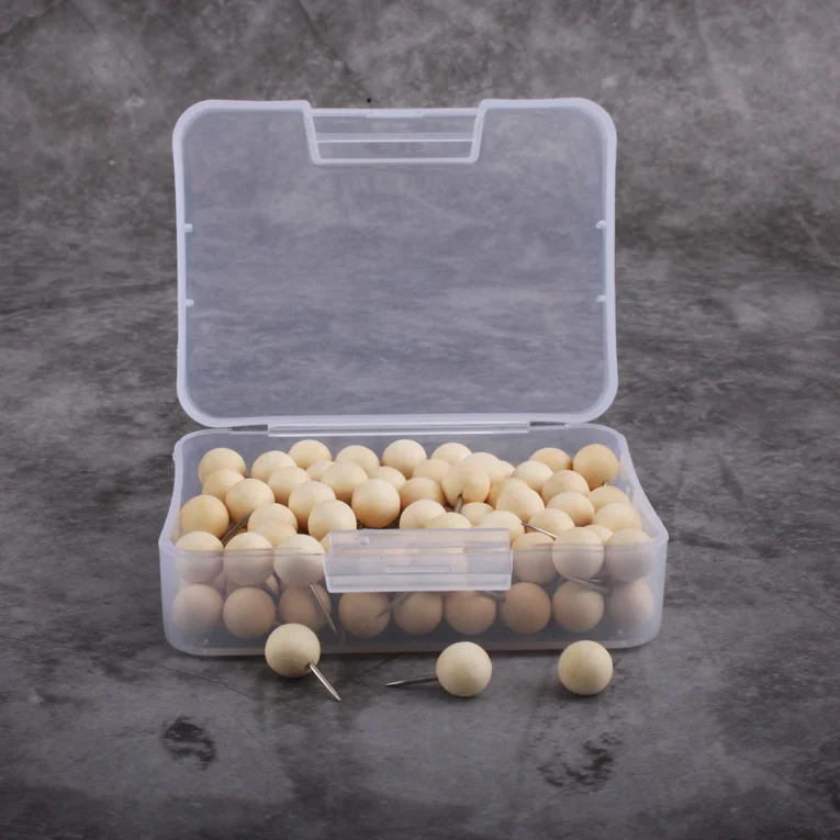 Wholesale wooden round head push pin with good price