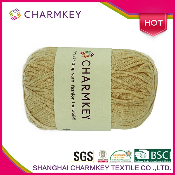 Лидер продаж Charmkey воздушная Бамбуковая пряжа с текстильной пряжей для ручной вязки ковровая