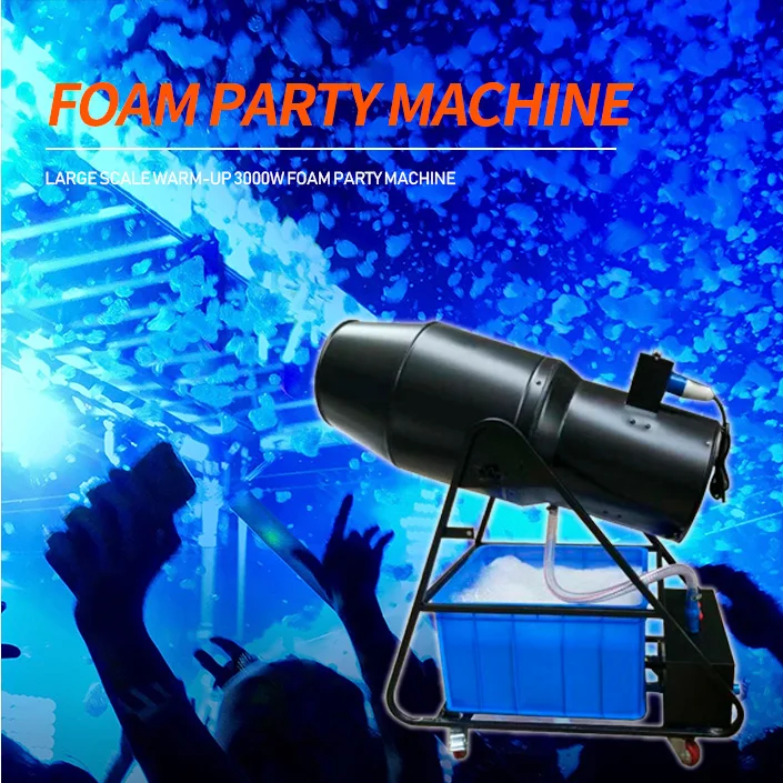
New Arrival Popular Event Rental Snow Jet Cannon 3000W Pool Party Foam machine 