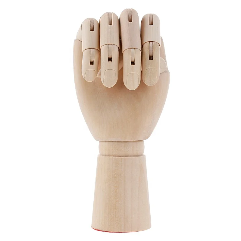 12inch Joint Wooden Hands Model For Arts Students Painting  wooden 3D hand body artists model jointed articulated wood
