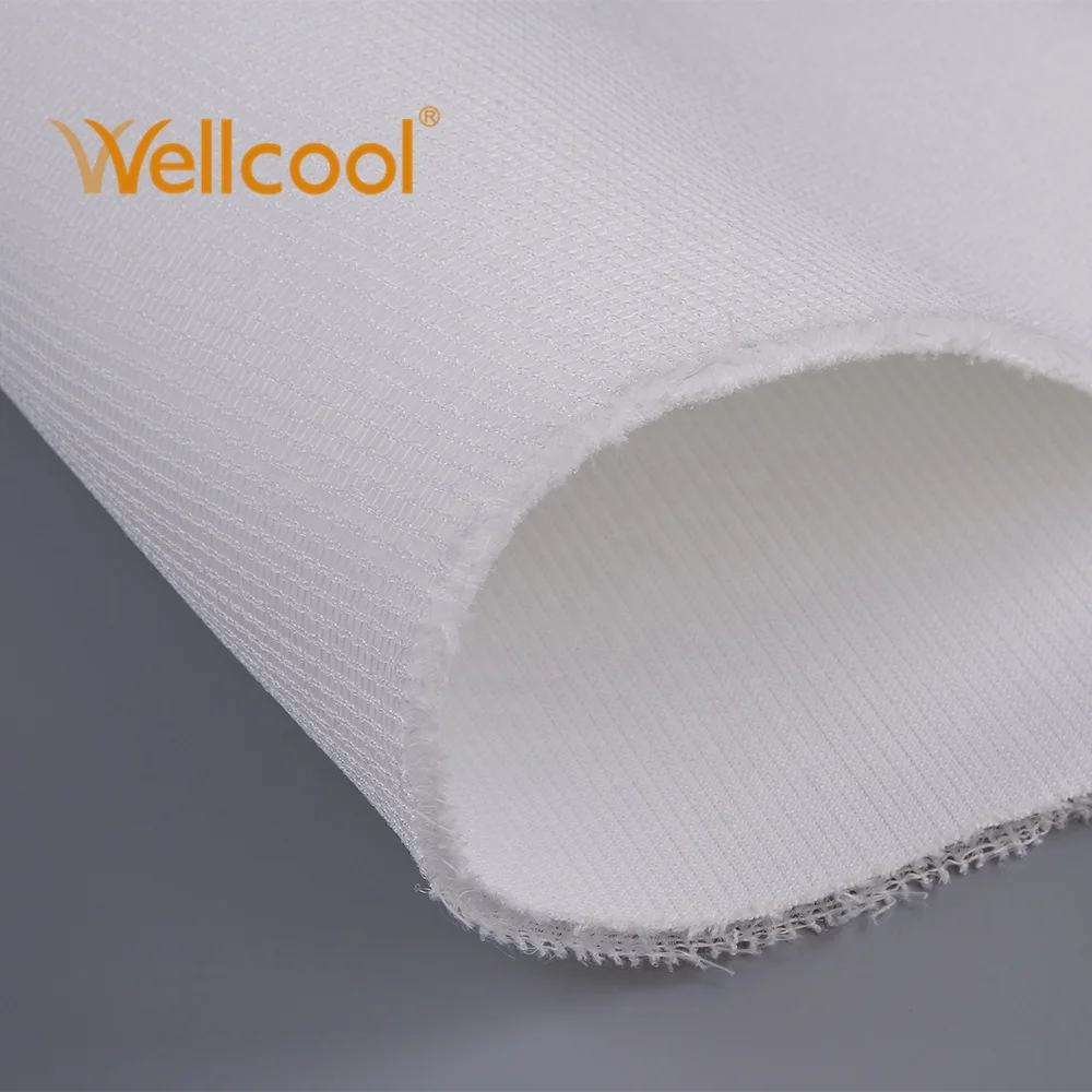 Wellcool strong support white polyester 3D construction knitted fabric concrete cloth cement