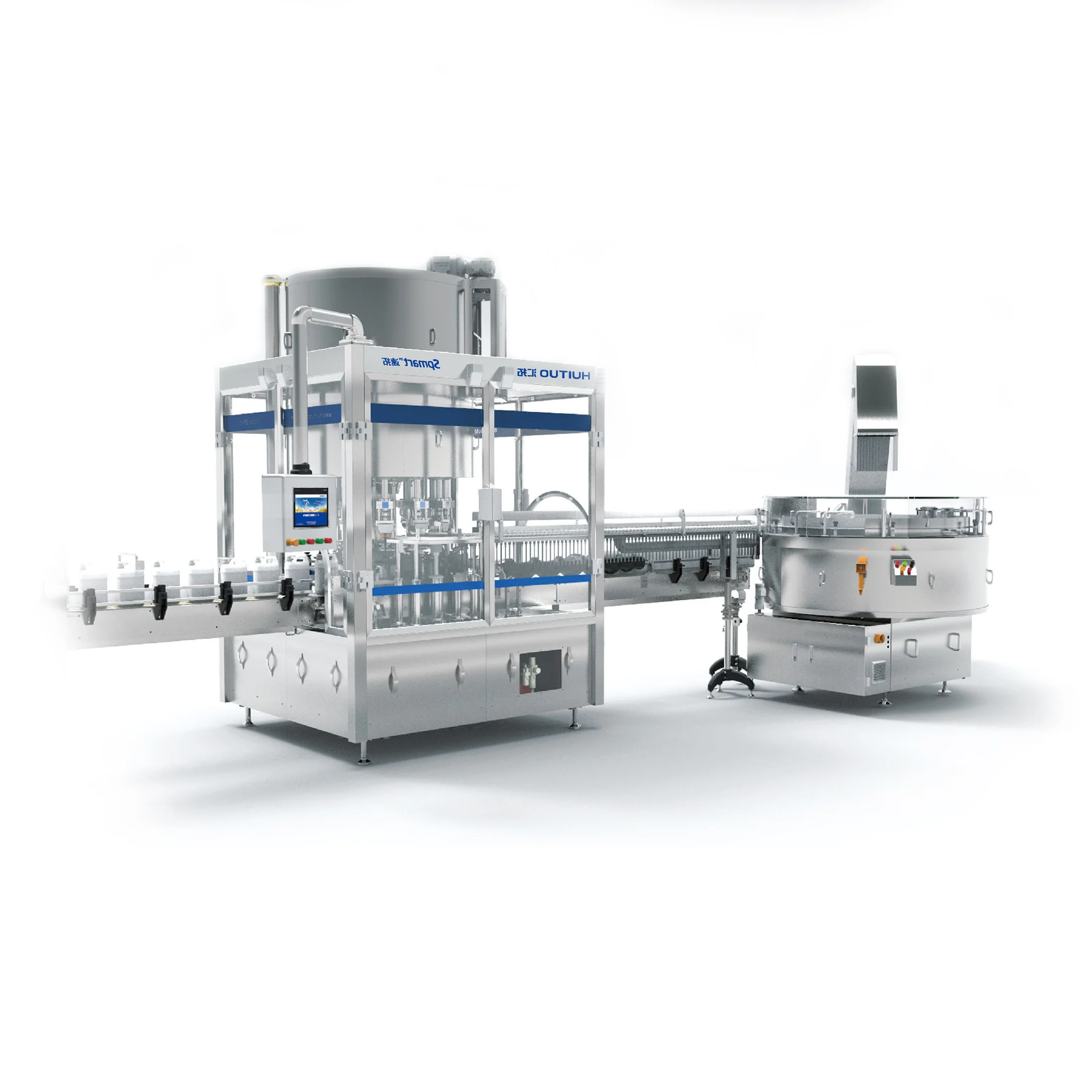 Automatic servo intelligent capping machine for hand wash, soap, sanitizer gel and detergent