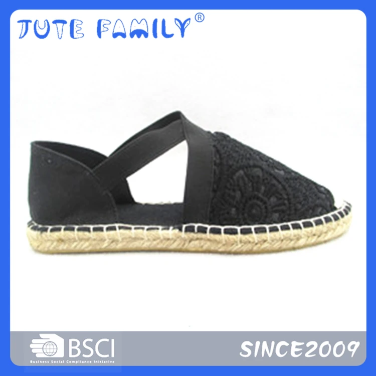 Изысканная джутовая обувь High Platform Espadrille Flats Handmade Sole Shoes Factory Espadrilles