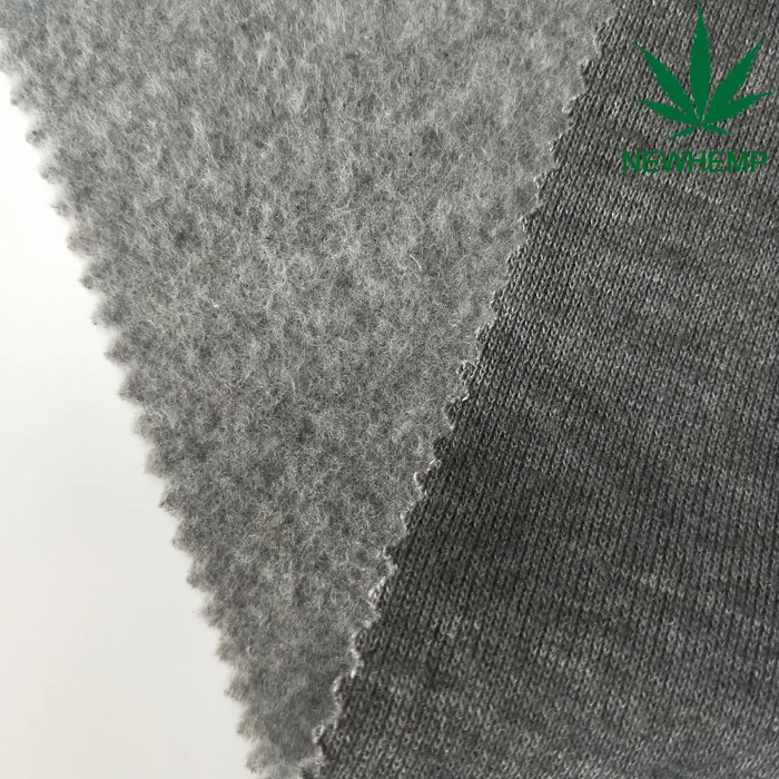 
55% hemp 45% recycle polyester blends hemp clothing fabric for sweater 