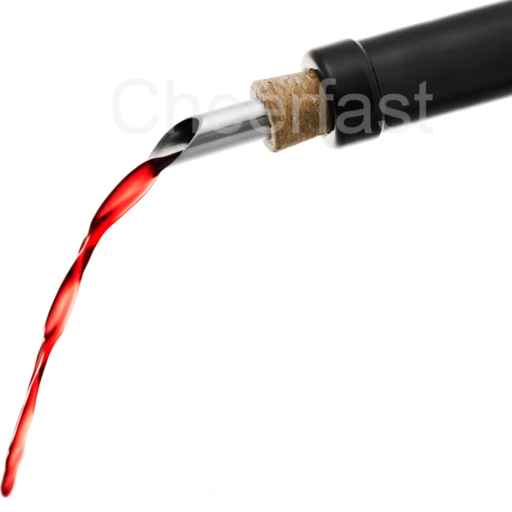 Great Wine Liquor Bottle Cork Stopper Oil Spout Liquor Pourers Stainless Steel Red Winr Bottle Cork Wine Pourer And Stopper