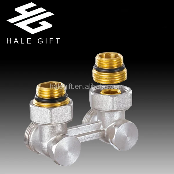 H Radiator Brass Control Stop Valve for Heating Systems