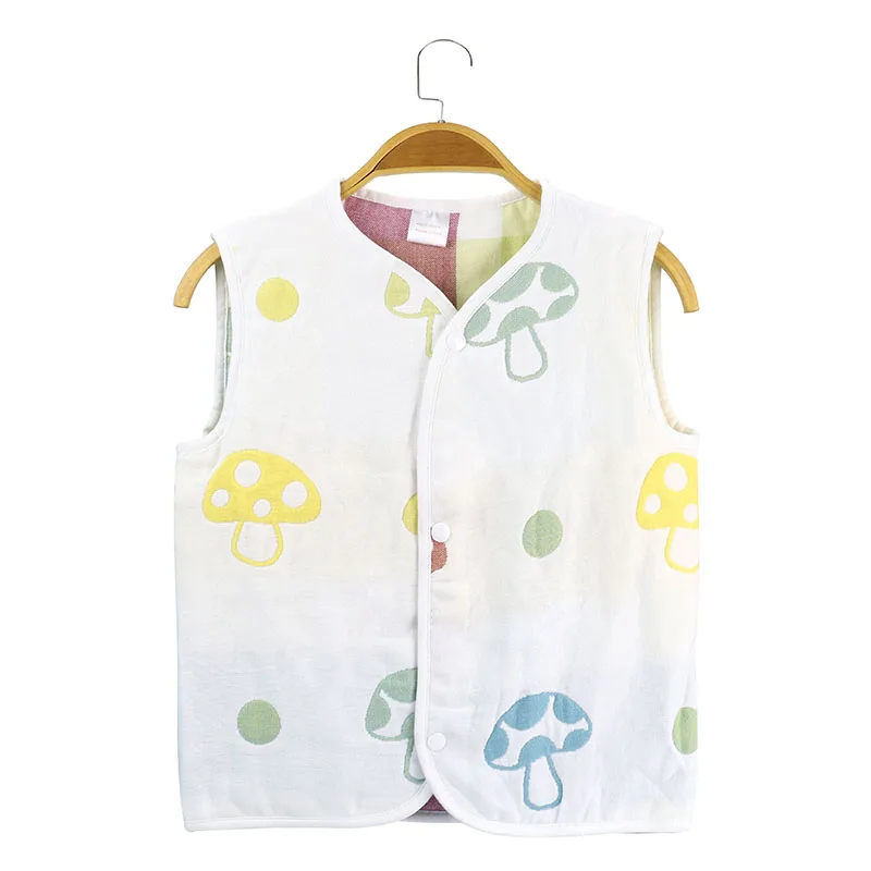 
No fluorescent agent, safe and healthy Baby Cotton Vest 6 layers of cotton yarn baby vest cloth 