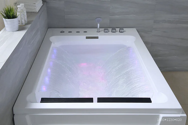 Two Person massage bathtub/Whirlpool Freestanding Double bath tubs acrylic Swimming pool
