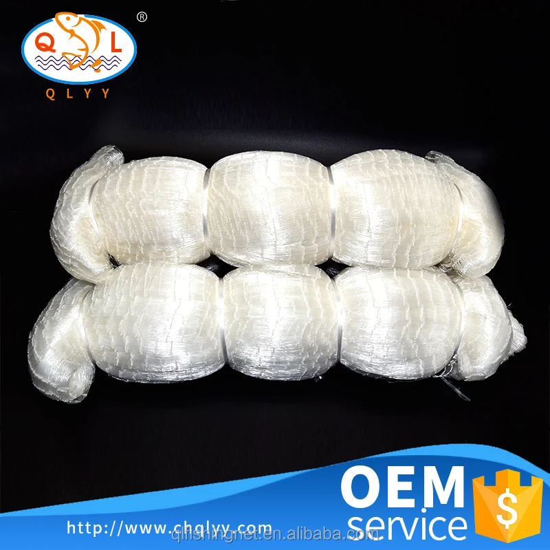 China Chaohu high strength White Fishnet network fishing Nylon Monofilament Fishing Net High Strength on Sale