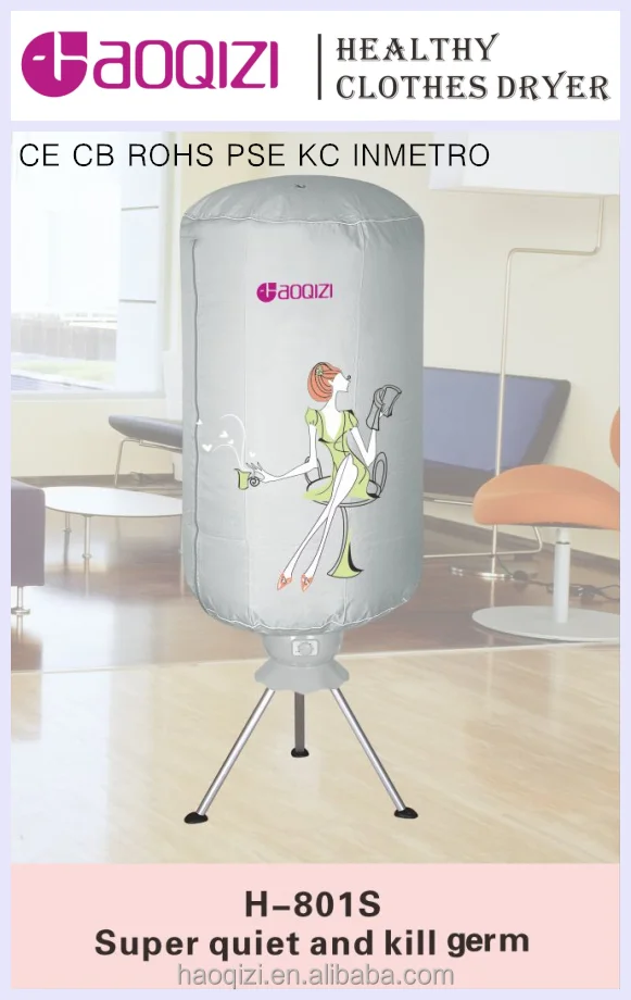 H-801 Fabric Portable Electric UV light Clothes Dryer dryer machine hot air for drying secadora de ropa