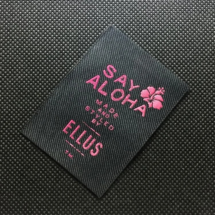 factory fashion Customized sewing labels Shirt Bags garment label tag Woven Labels for clothes