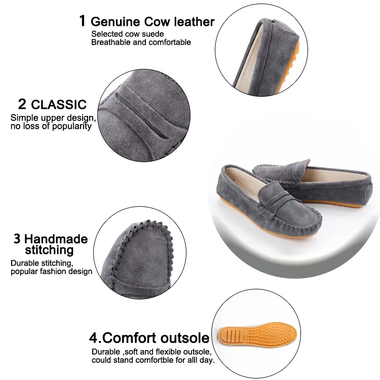
Women Leather Loafers Slip On Flats Driving Walking Casual Soft Sole Loafer Shoes Moccasins US 