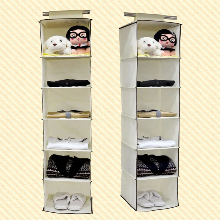 hanging closet organizer cloth storage box