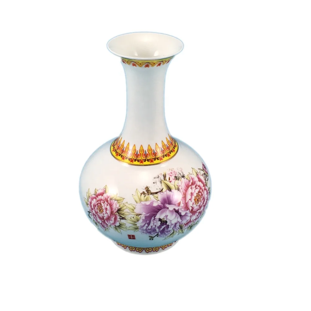 Горячая распродажа Красивая керамическая ваза с принтом