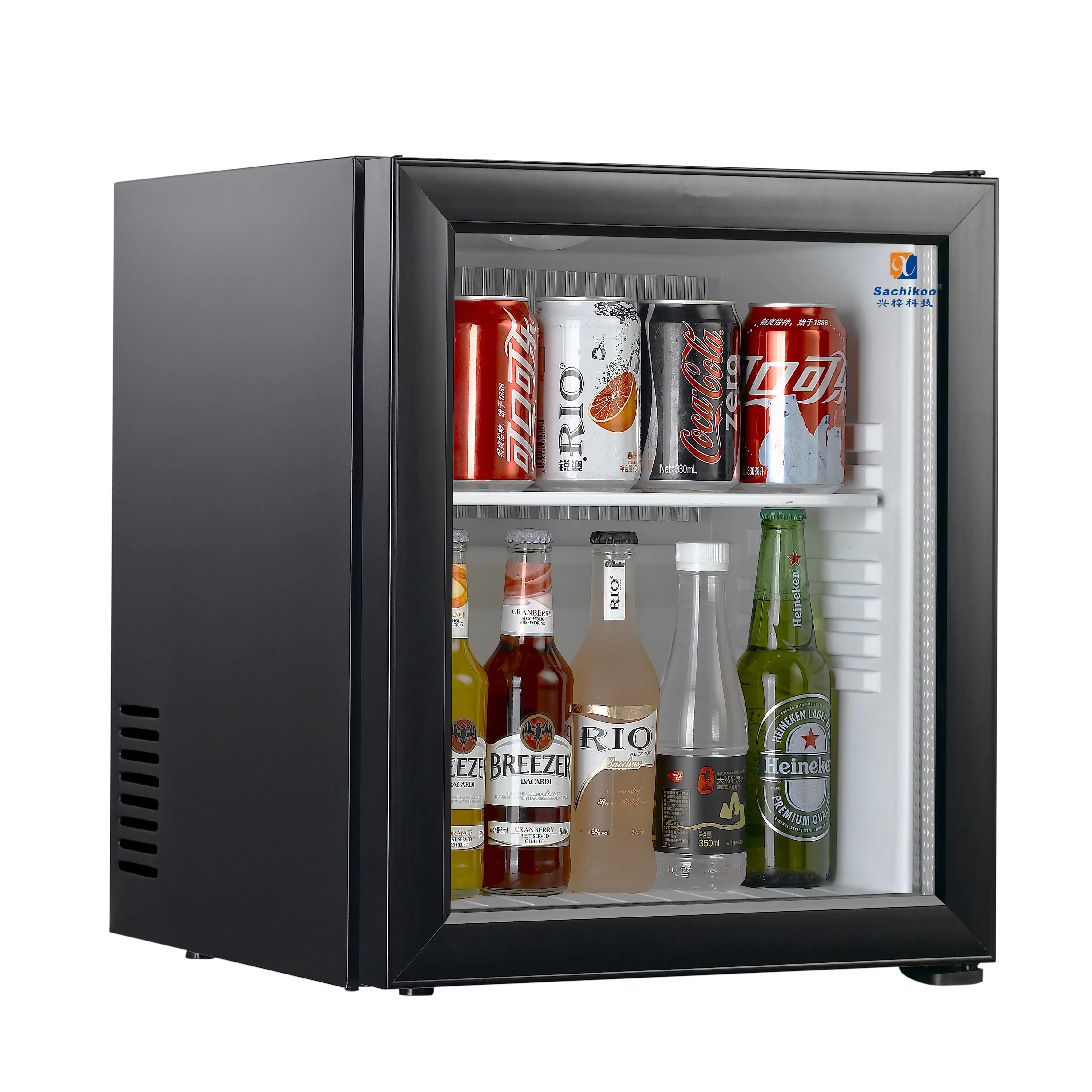 Sachikoo 40 liter mini bar fridge with glass door