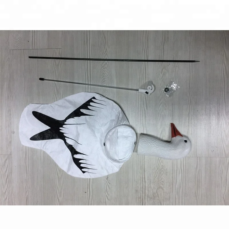 Outdoor Hunting Decoy Tyvek Screen Printing Windsock EVA Plastic Snow Goose Wind Socks Plastic Goose Decoy