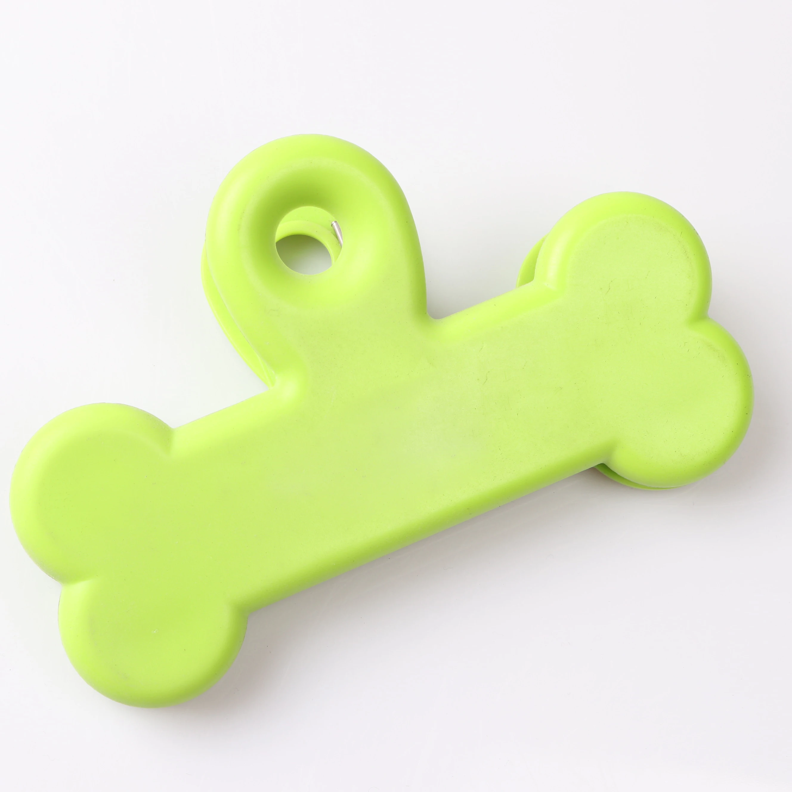 Веселые зеленые резиновые зажимы для сумок в форме костей для подвешивания и запечатывания, зажим для сумок