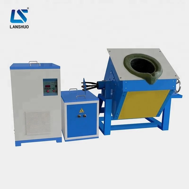 tilting 100kg induction aluminum melting furnace price with IGBT