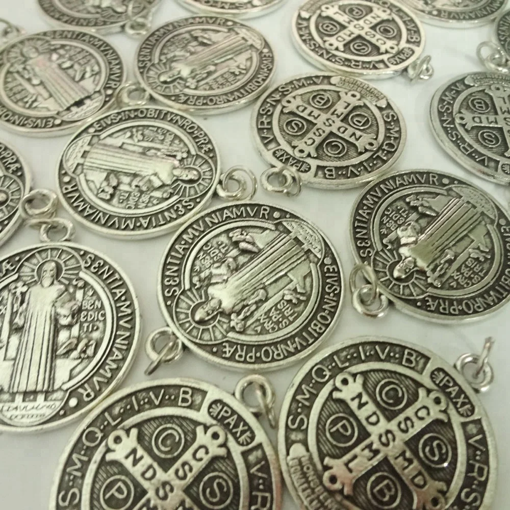 custom die cast catholic medal