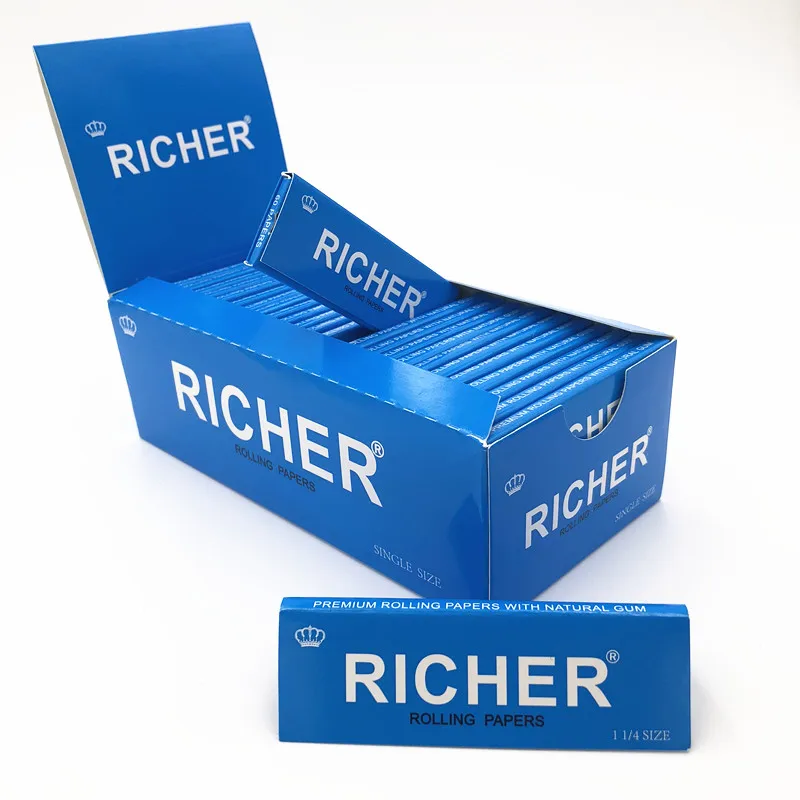 70mm*36mm Single Size Natural Hemp Cigarette Rolling Paper