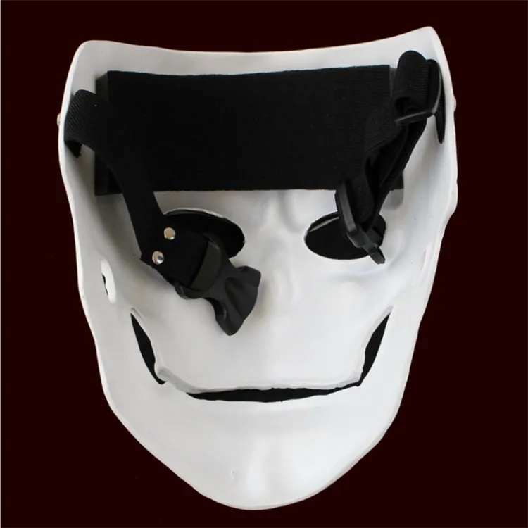 Poeticexist Horror White Human Skeleton Cosplay Full Face Halloween Costumes Party Masquerade Mask For Day Of The Dead