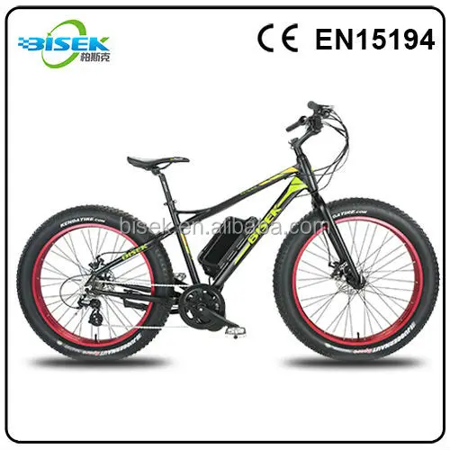 Fat Tire Electric Bike 8fun 250W Motor Snow Electric Cruiser
