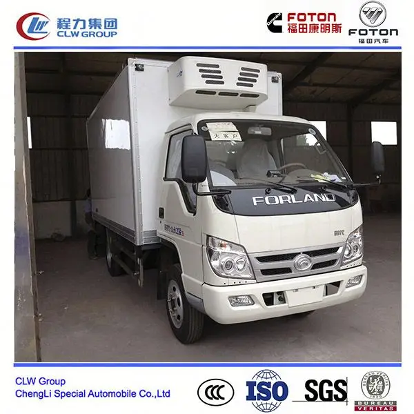Foton 3 tons refrigerator trucks, van lorry trucks, food cooling trucks