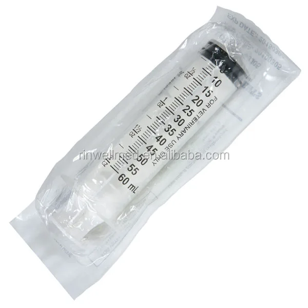 
luer lock/ luer slip disposable syringe 60 ml/cc 