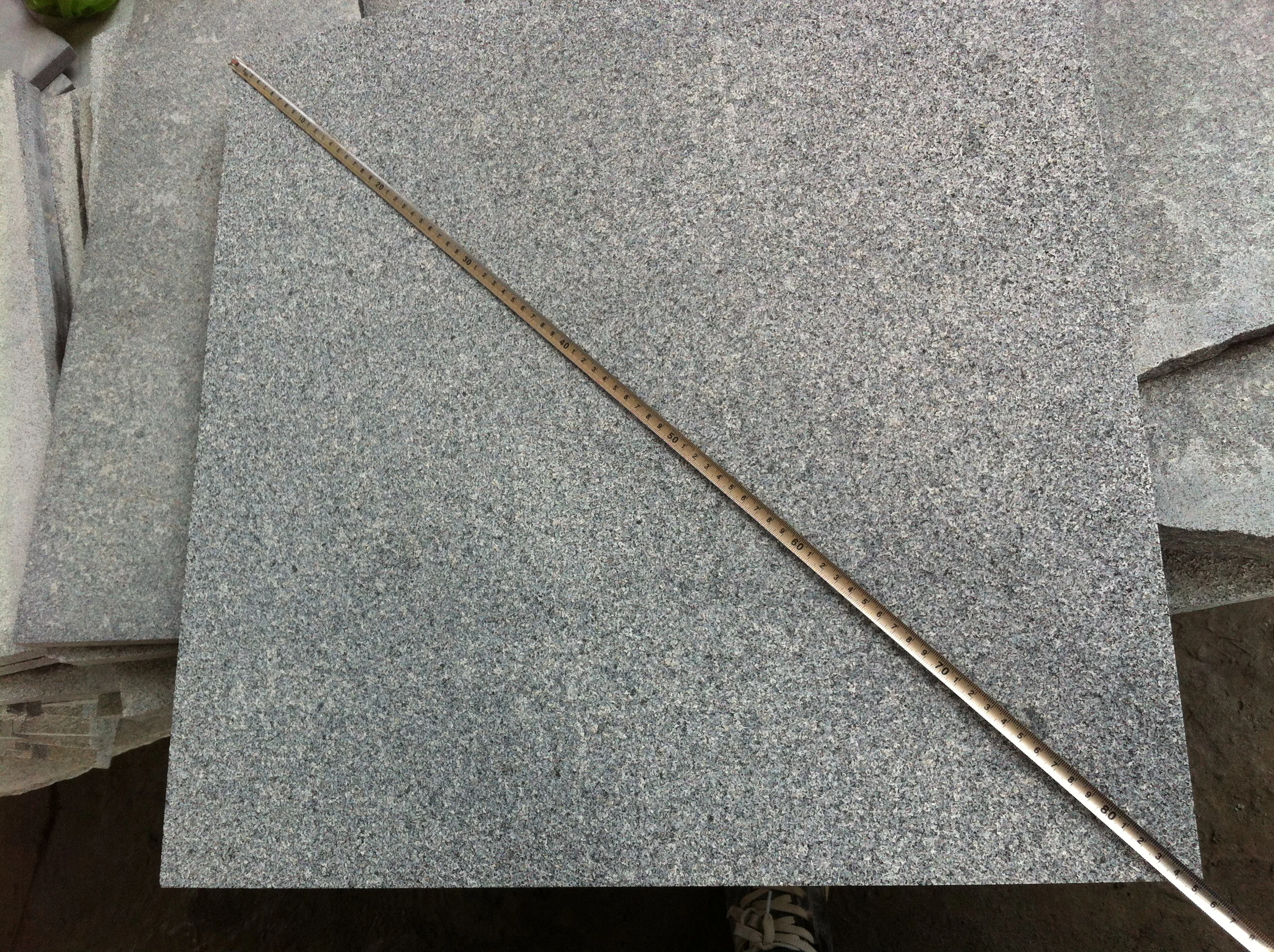 600 x 600 mm dark grey granite g654 flamed granite paver floor tiles paving stone