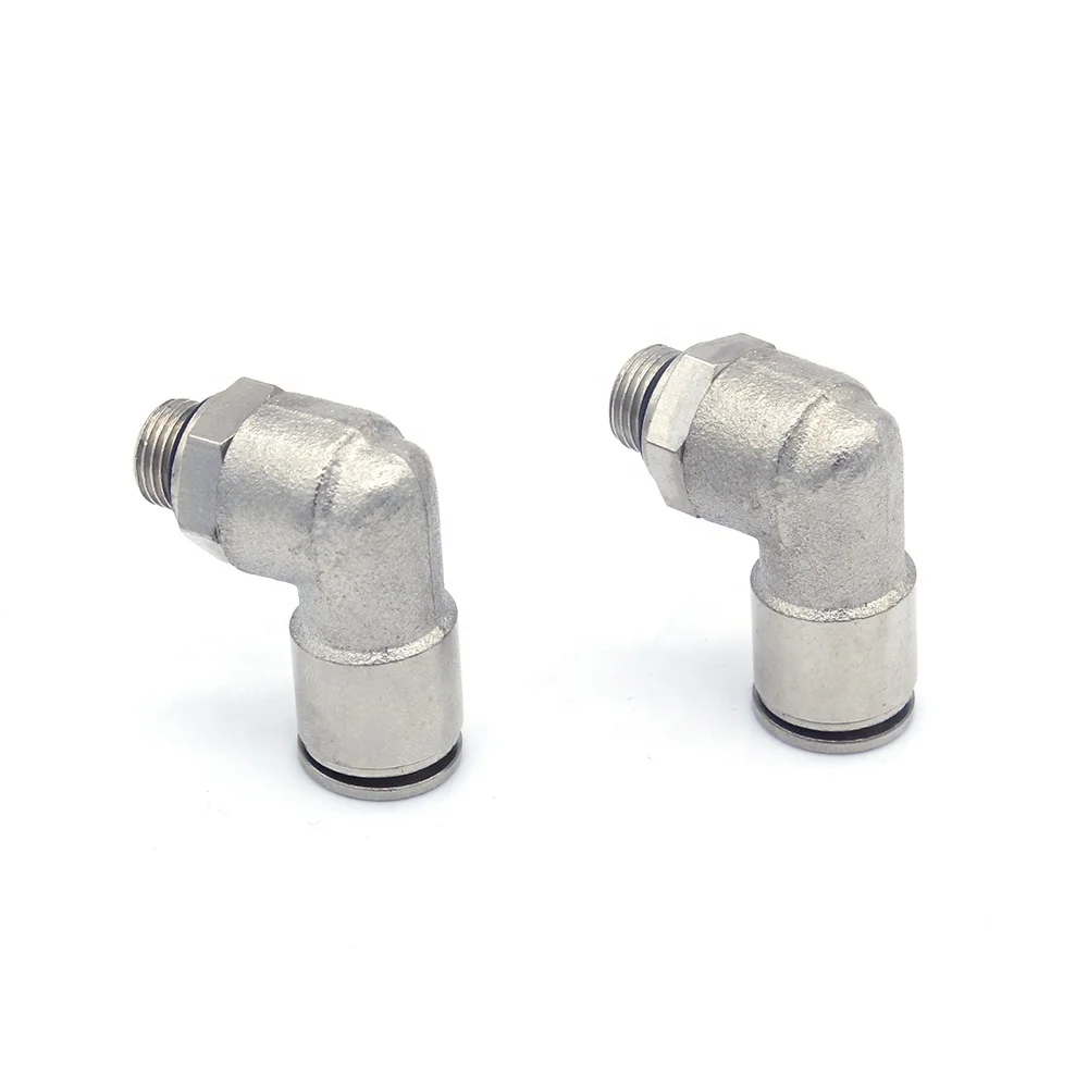 Wholesale one touch elbow connector metal pneumatic air hsoe fittings