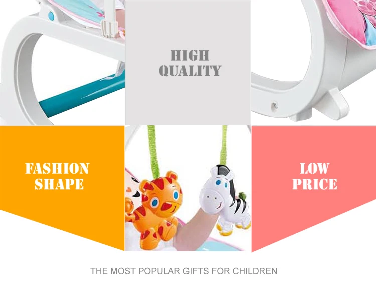 Wholesale multifunction sitting plastic musical baby rocking chair