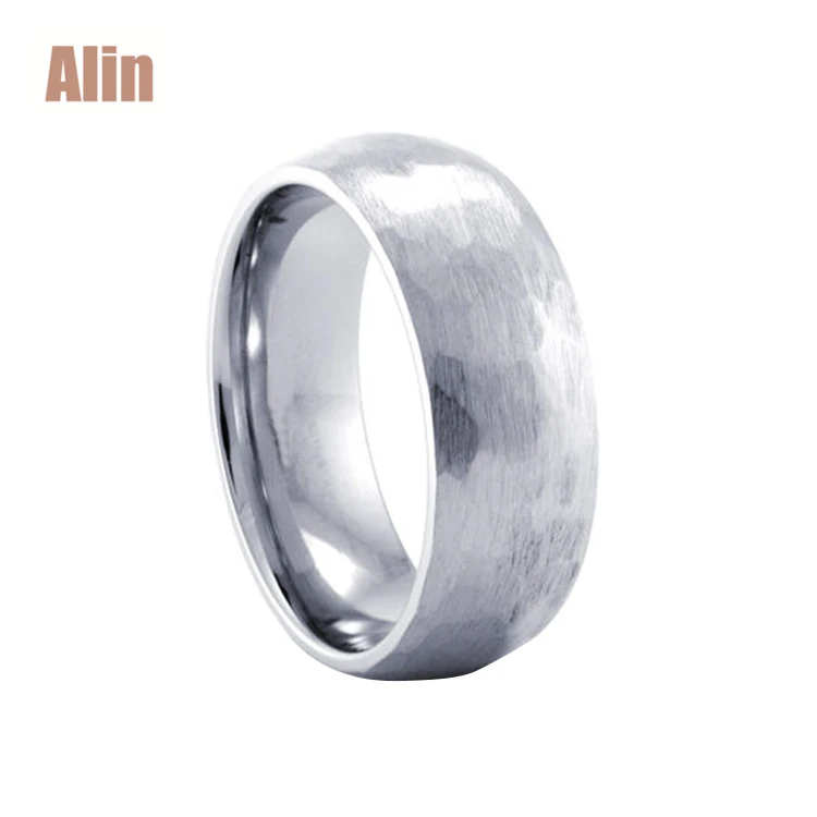
Rose gold plated hammered china jewelry wholesale cobalt chrome ring 