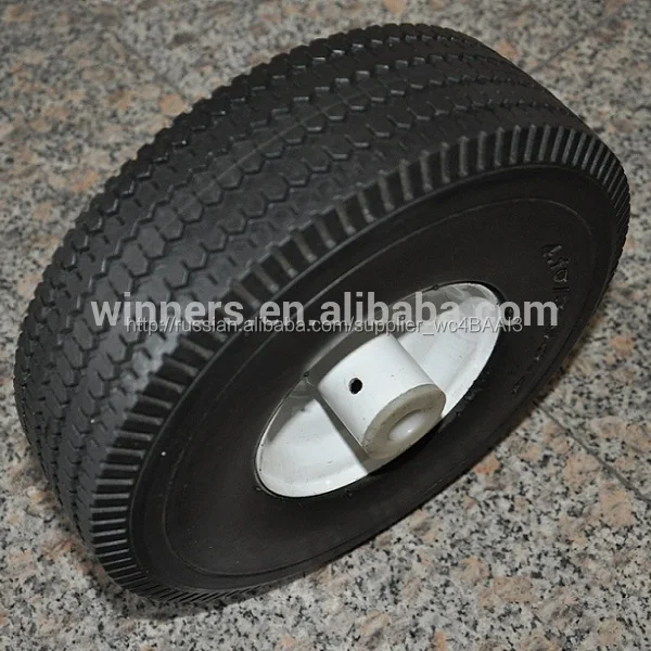 Solid polyurethane foam golf cart basket wheels 4.10/3.50-4