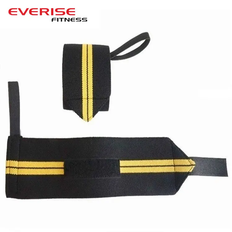 Custom Adjustable Gym Sports Protective Cotton Weight Lifting Support Wrist Wraps
