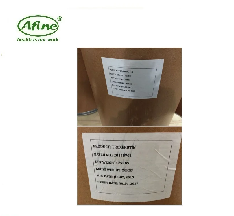 
Troxerutin CAS 7085-55-4 high quality pharmaceutical ingredient 