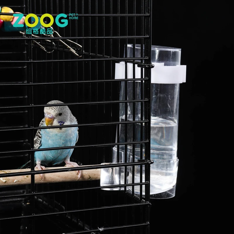 Plastic water bottle for bird cage water drinkers
