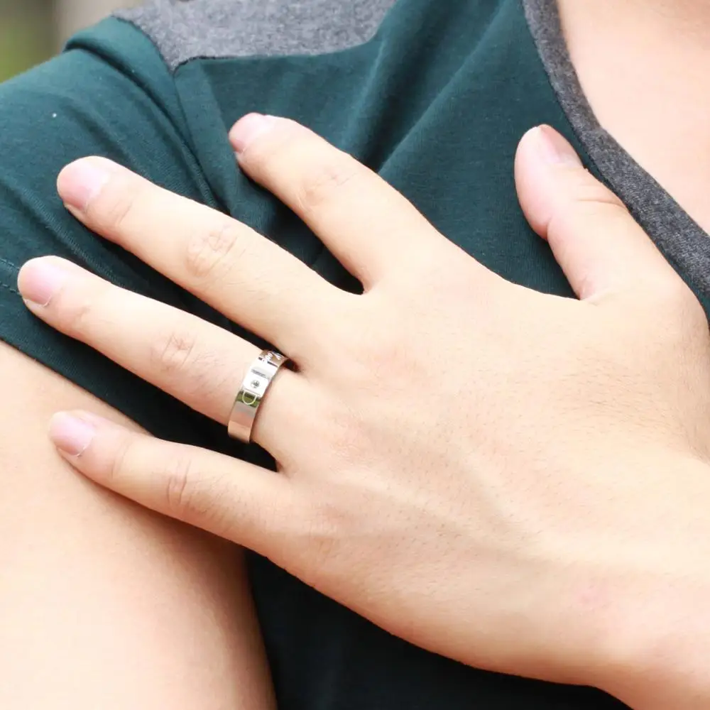 New Products 2024 Christmas Gift Couple Lock Ring Engagement Zircon Diamond Engagement Ring