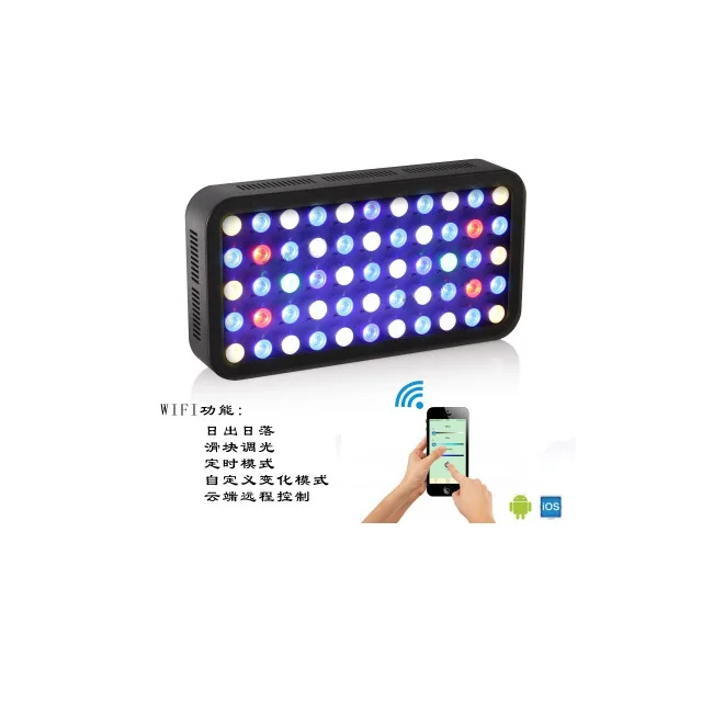 Kontak Superseptember chinese 120w 165w led dimmable WIFI Controller coral reef led aquarium light