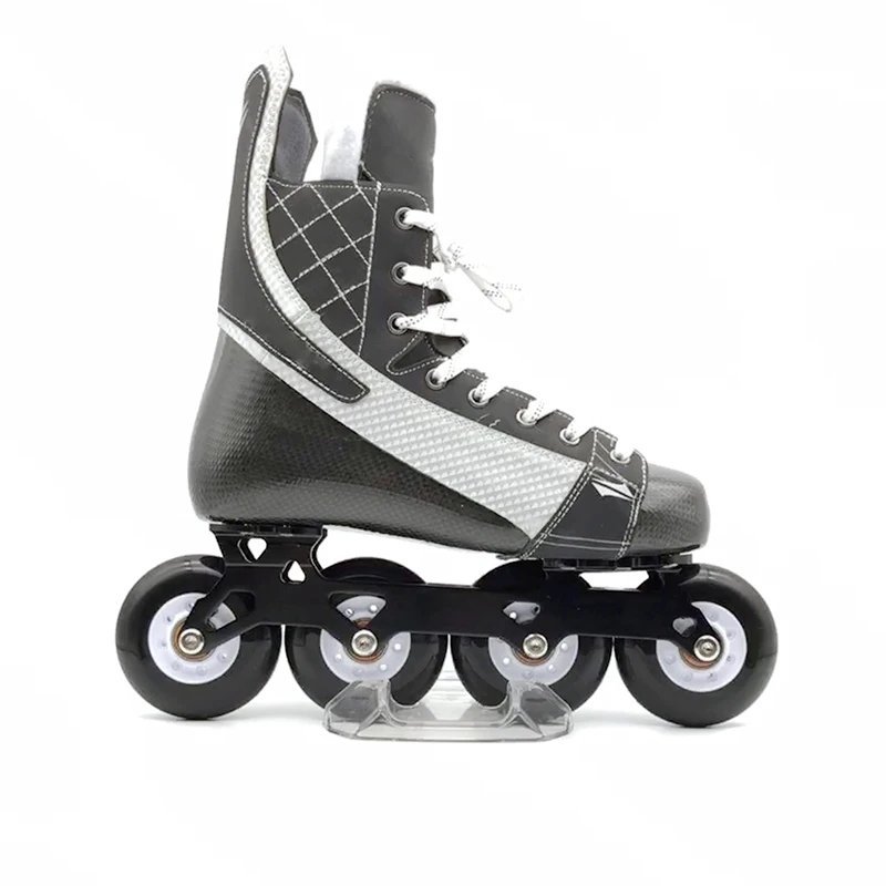 Fixed Size Inline Hockey Skate Manufacturer High End Integrated Carbon Fiber Team Hockey Skates Shoes