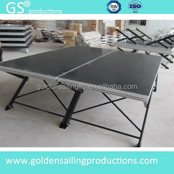 1m x 2m Scissors shape steel portable X folding stage platform
