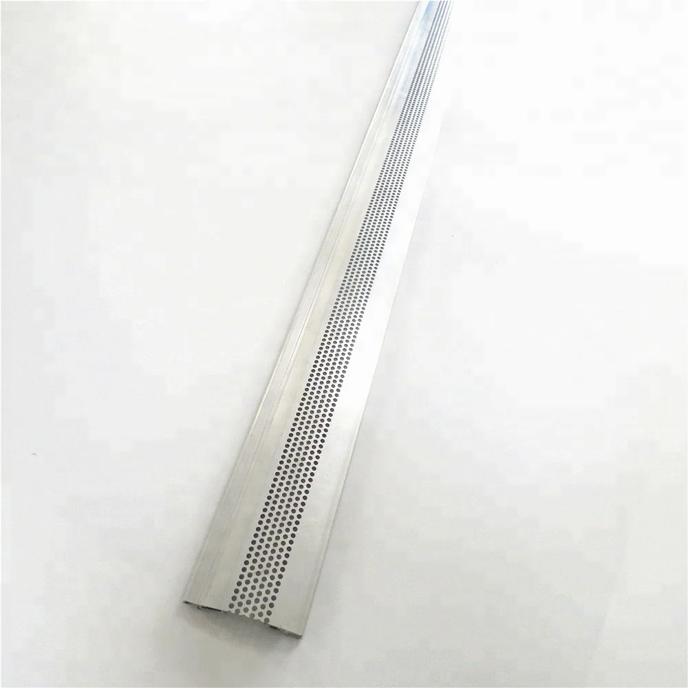 Custom punched perforated aluminum channel cover for glass curtain wall