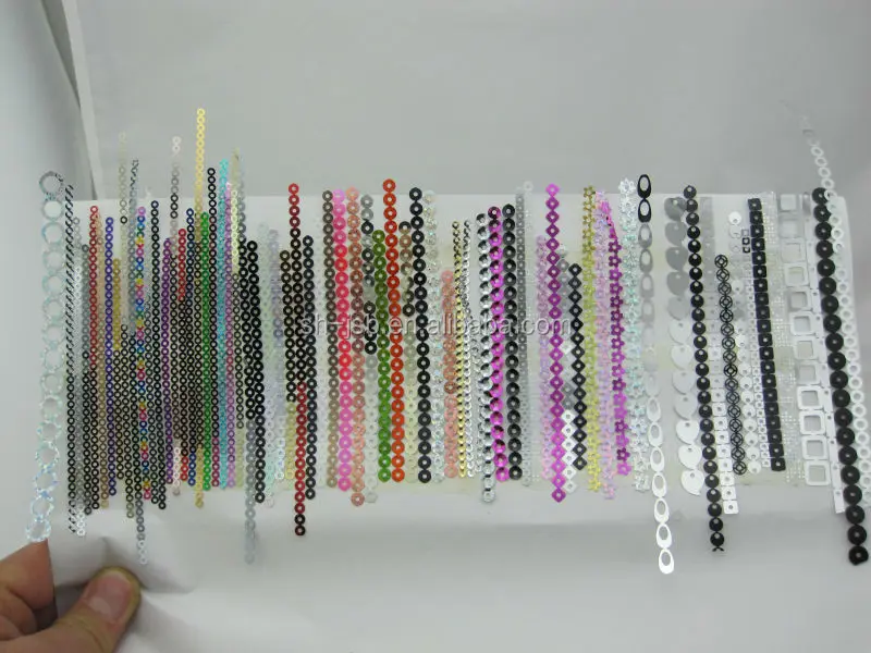 Motif Sequins roll High quality PET sequins