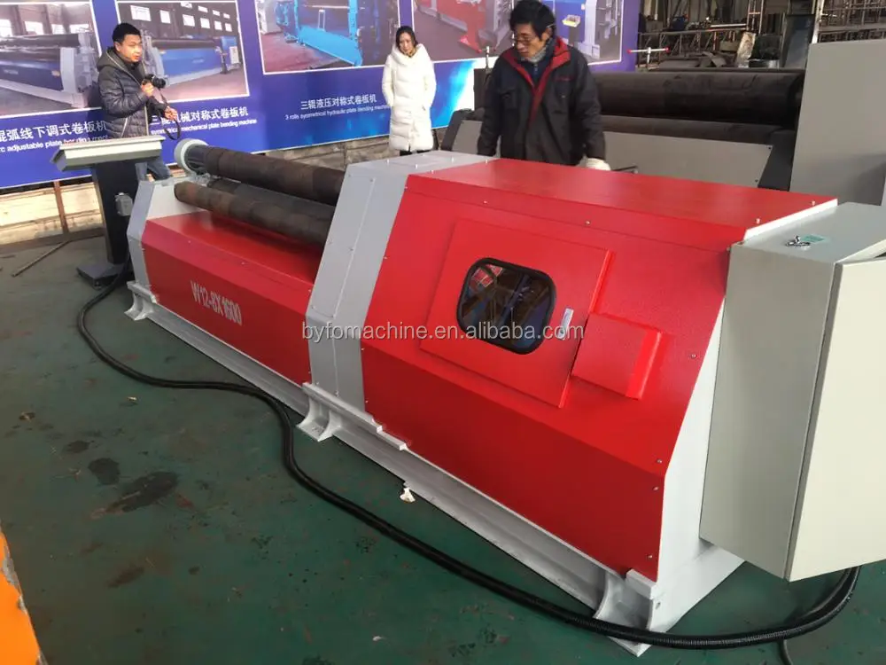 W12 6x2000 hydraulic iron plate 4 rollers bending machine