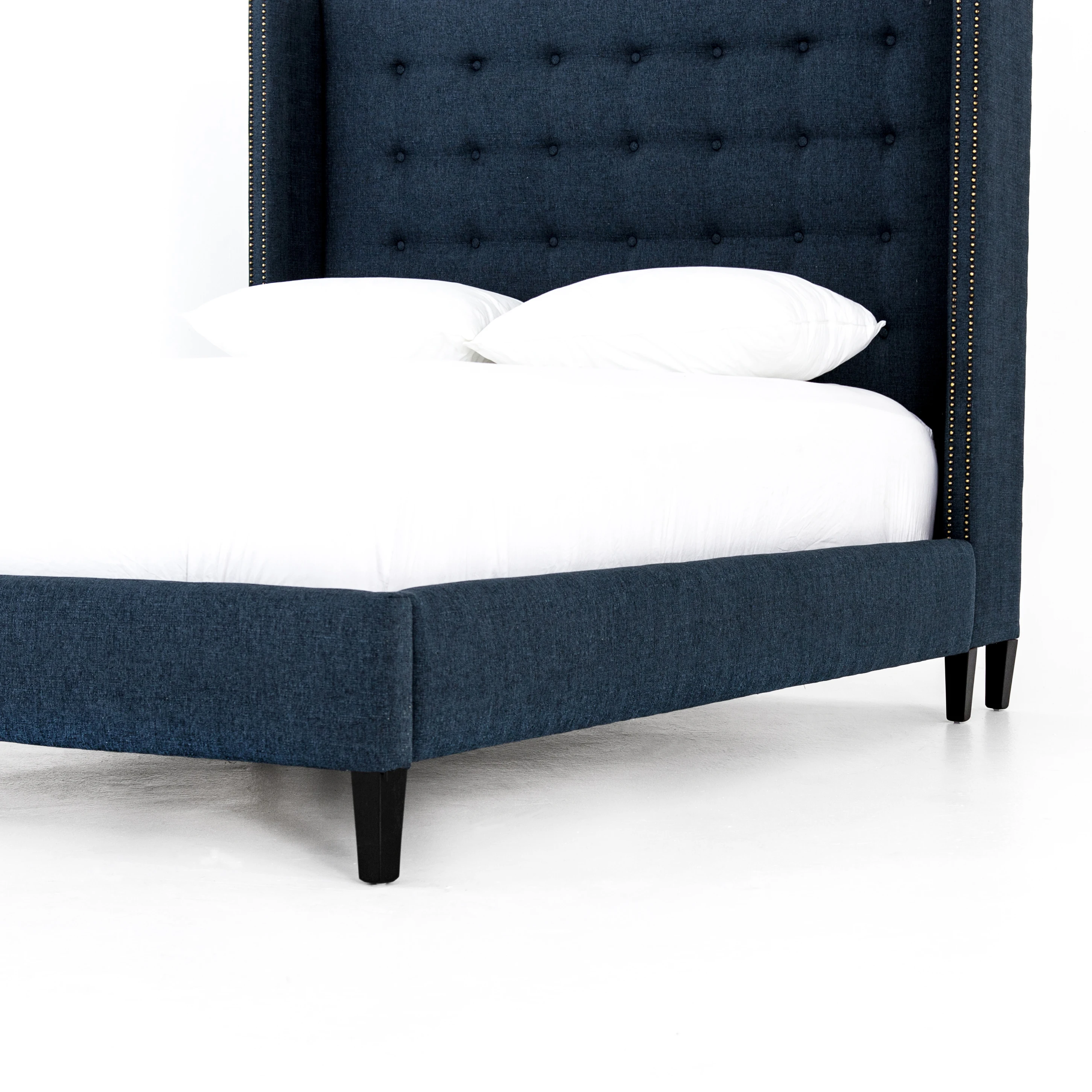 Модная тканевая кровать, европейская мебель для дома, Современная тканевая мягкая кровать