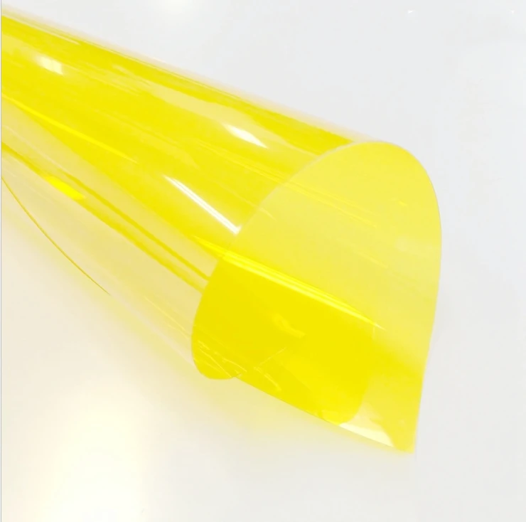 1.52*30m yellow transparent see through outside building glass protective window tinted wrap roll film